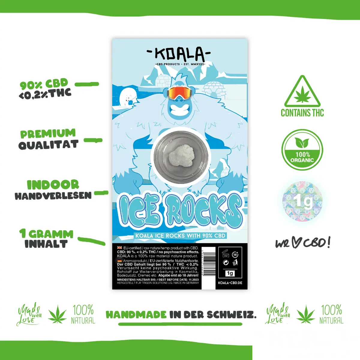 ICE ROCKS 2,0g / 90% CBD