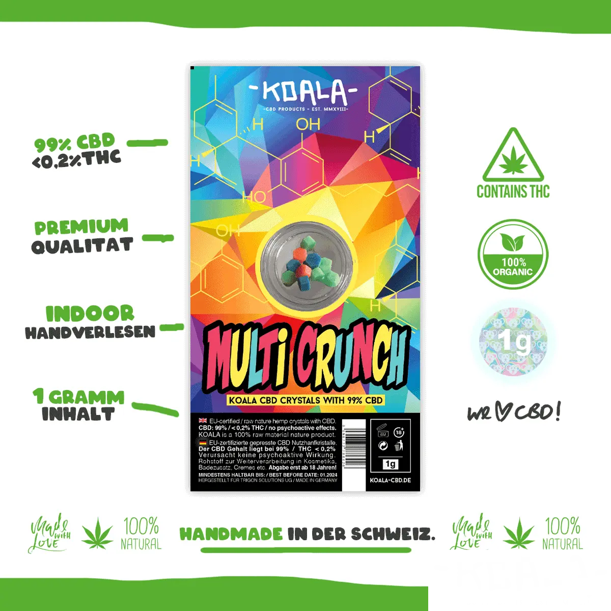 MULTI CRUNCH 1,0g / 99% CBD