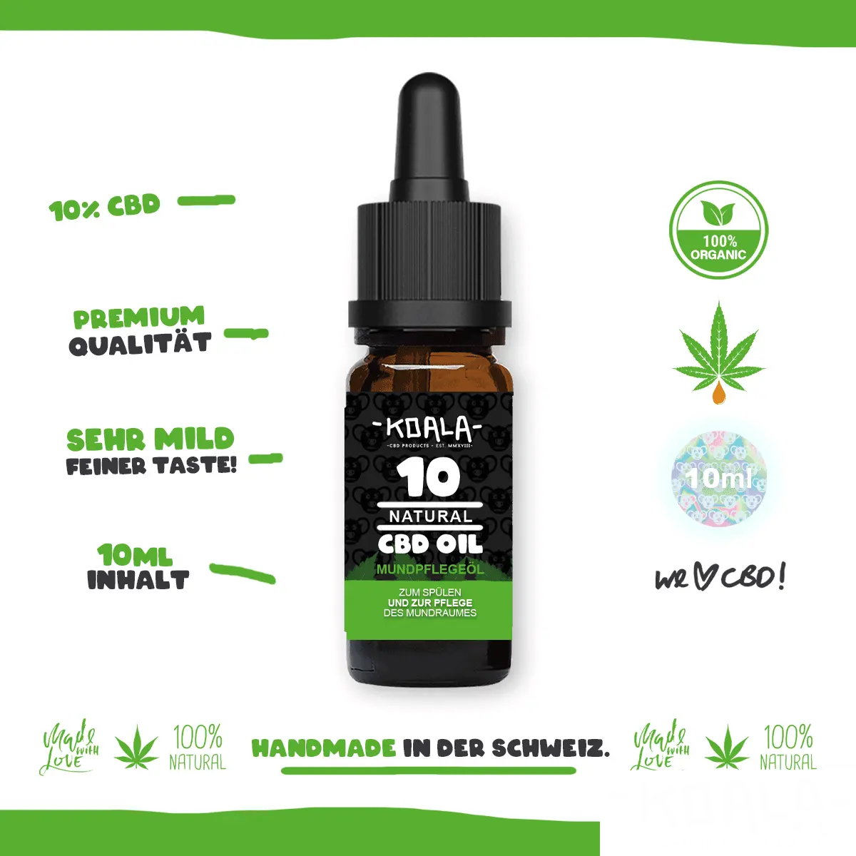 Aromaöl Neutral 10% - 1000mg 🐨 CBD ÖL