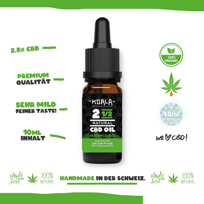 Aromaöl Neutral 2,5% - 250mg 🐨 CBD ÖL - Koala CBD Blüten, Cannabis Samen