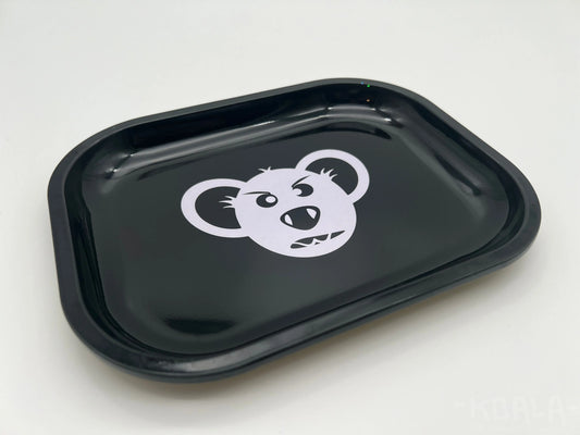 Koala Aluminium Tray – Schwarz mit Koala Kopf Koala CBD Blüten, Cannabis Samen