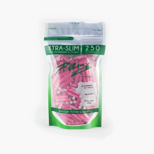 Purize Aktivkohlefilter Xtra Slim 250 Stück / Pink